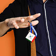 GAN 330 Keyring stickerless | Брелок Кубик Рубіка 3x3 Ган без наліпок 3 см, фото 11