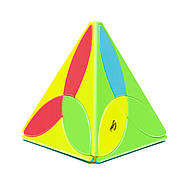 QiYi Clover Pyraminx stickerless | Пірамідка Клевер без наліпок, фото 2