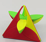 QiYi Clover Pyraminx stickerless | Пірамідка Клевер без наліпок, фото 4