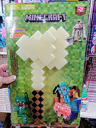 Ігровий набір зі зброєю і фігурками майнкрафт "Minecraft" сокира