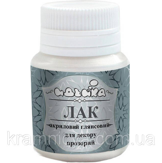Лак акриловий глянцевий ТМ Ідейка, 20мл. (АЛ001), фото 1