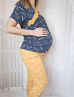 Піжама для вагітних штани та кофта для годування 48