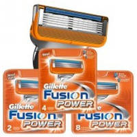 Сменные кассеты для бритья Gillette Fusion Power, (7702018877621) 8 шт оригинал