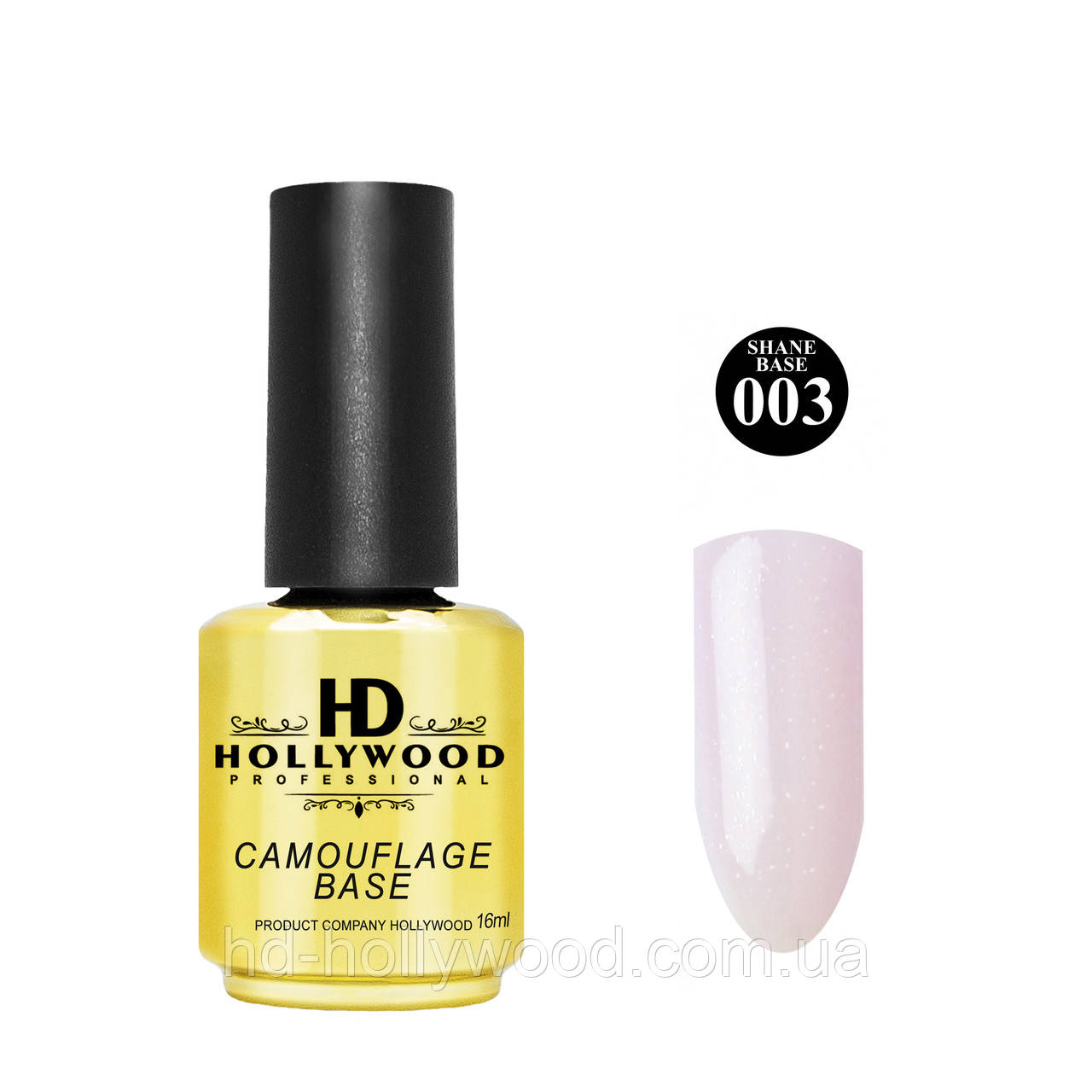 База каучукова Бежевий Шімер Shane 003 HD Hollywood, 16 мл, фото 1
