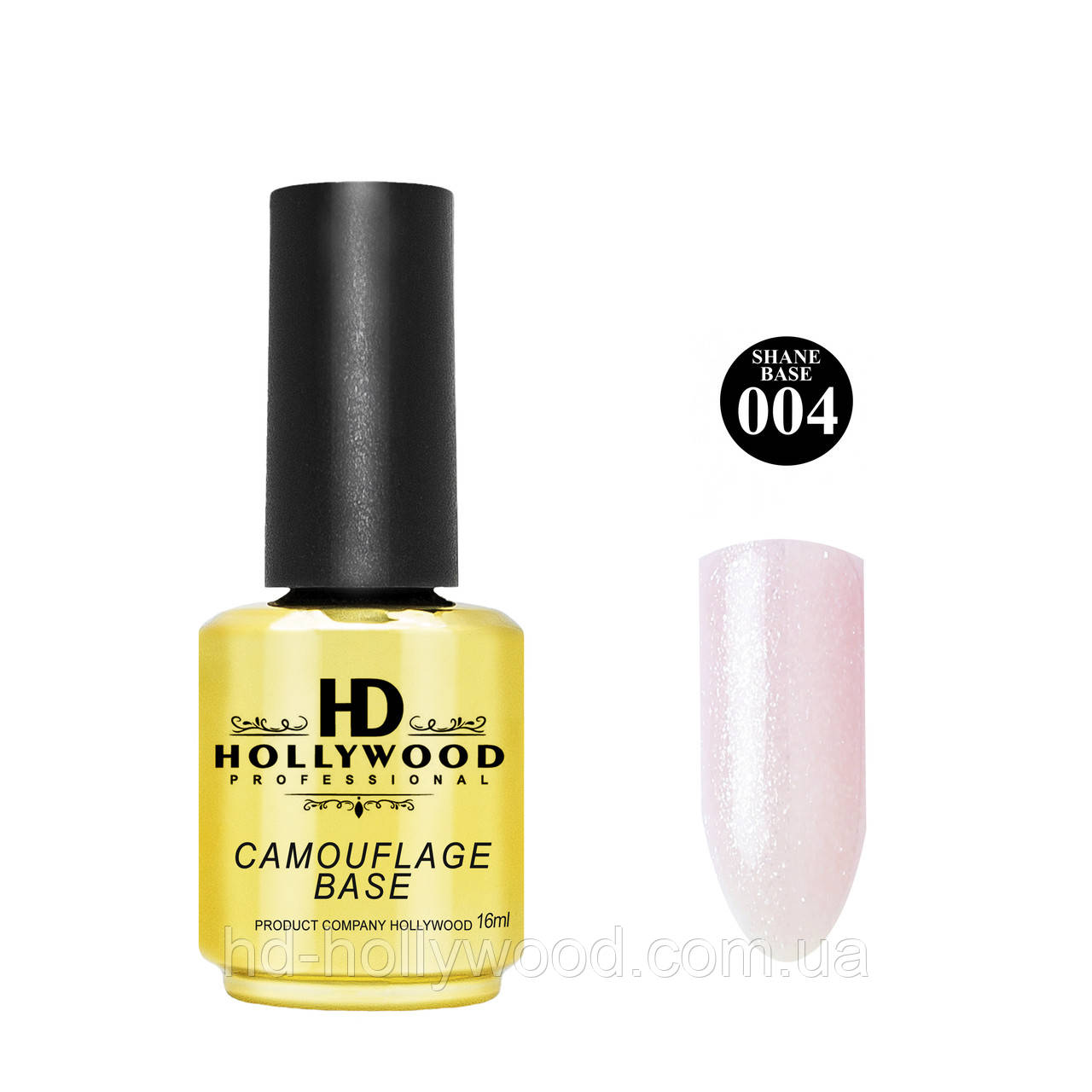 База каучукова Бежевий Шимер Shane 004 HD Hollywood 16 мл, фото 1
