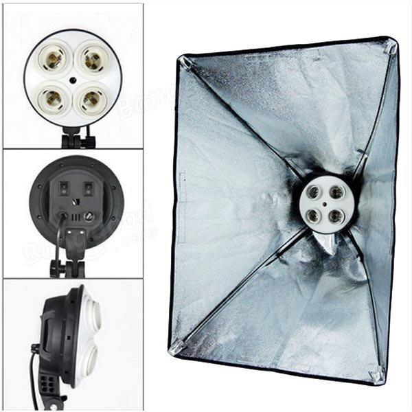 Софтбокс на 4 лампи Е27 Prolighting 50х70 см (Без стійки), фото 1