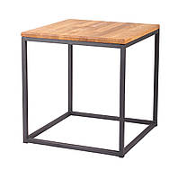 Стол журнальный лофт "Элит 1" для дома и офиса. Кофейный столик из металла и дерева