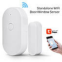 Бездротова Wi-Fi дверна/оконна сигналізація Fuers WIFID01. Tuya/Smart Life, фото 8