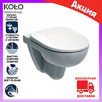 Унитаз подвесной безободковый Kolo Rimfree Nova Pro M33120000 с сиденьем микролифт Duroplast M30112000