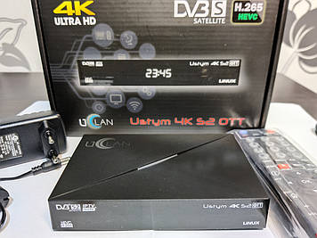 Супутникова мультимедійна приставка Uclan Ustim 4K S2 OTT