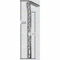 ПУ-4157 Пластина угловая 95°, 16х5, с самокомпрессирующими отверстиями