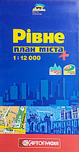 РІВНЕ  
план міста  
1 : 12 000 
(1 см = 120 м) 
2008 рік