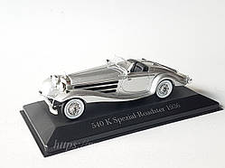 Модель автомобіля Mercedes-Benz 540 K Spezial-Roadster 1936, масштабу 1/43. Atlas 7905005
