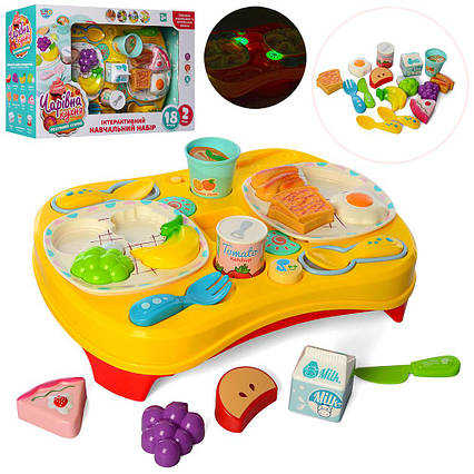 Набір ігровий музичний столик з посудом та продуктами M 4477 I UA