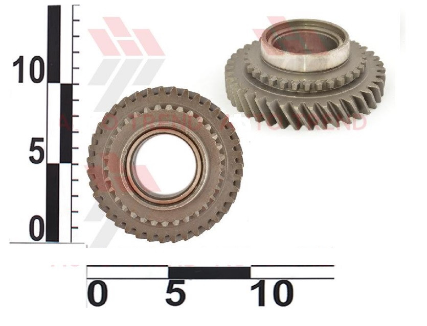 Шестерня 2-передачі ВАЗ 2108 (під синхронізатор 2108) (виробництво Успіх р. Самара), фото 1