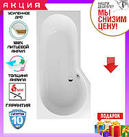 Асимметричная акриловая ванна 160x80 см Excellent Be Spot WAEX.BSL16WH левосторонняя