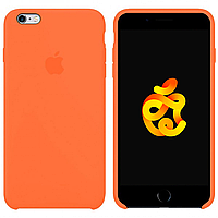 Силиконовый чехол для iPhone 6, iPhone 6s Apple Silicone Case Оранжевий