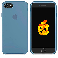 Силиконовый чехол для iPhone 6, iPhone 6s Apple Silicone Case Темно-блакитний