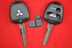 Корпус ключа Mitsubishi Outlander, Lancer, 3 кнопки Лезо MIT11R