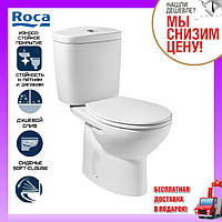 Унітаз підлоговий із бачком Roca Victoria A34940200W з сидінням slow-closing