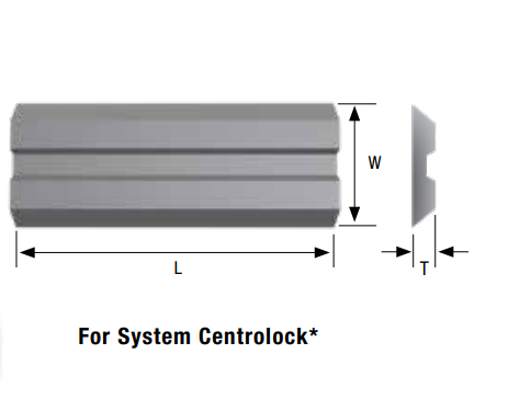 Ніж Centrolock HSS 115х16х3 Tigra, ножі для стругання системні