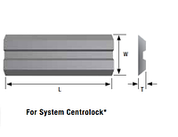 Ніж Centrolock HSS 130х16х3 Tigra, ножі для стругання системні