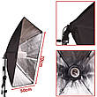 Набір студійного світла для предметної зйомки Prolighting (2 софтбокса 50x70 + стіл), фото 6