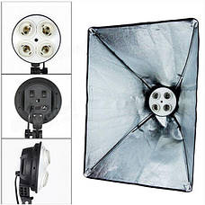 Постійний студійне світло 60 х 90 см на 4 лампи Е27 Prolighting + Стійка 2.2 м, фото 2