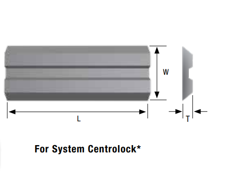 Ніж Centrolock HSS 150х16х3 Tigra, ножі для стругання системні