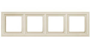 Рамка 4 пости,JUNG Eco Profi DECO Слонова кістка