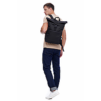 Рюкзак Roll Top / Рюкзак чоловічий - жіночий / Рюкзак для Ноутбука / Рюкзак чоловічий чорний / рюкзак міський