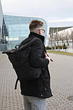 Рюкзак Roll Top / Рюкзак чоловічий - жіночий / Рюкзак для Ноутбука / Рюкзак чоловічий чорний / рюкзак міський, фото 5