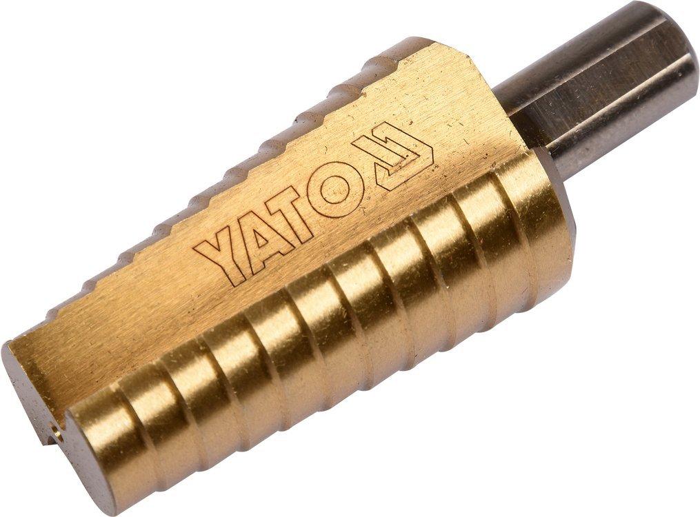 Свердло ступеневе для металу з титановим покриттям YATO 20-30 мм 75/54мм