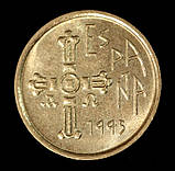 Монета Іспанії 5 песет 1996 р., фото 2