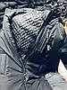 Куртка чоловіча подовжена парку зимова повсякденна стильна курточка пуховик чоловічий чорний, фото 4