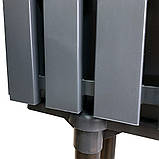 Горщик для квітів балконний з підставкою на ніжках Akasya 11 л антрацит, фото 7