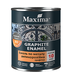 Емаль антикорозійна для металу 3в1, графітова Maxima Антична Мідь 0.75 кг