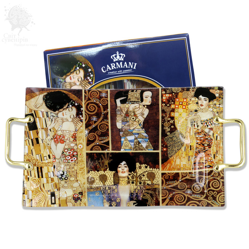 Піднос Р. Клімт Carmani, 25х48 см (198-8021), фото 1