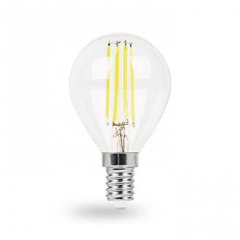 Лампа світлодіодна 6W 2700K E14 600Lm Feron LB-161 P45 Filament куля