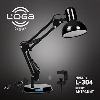Настільна лампа Пантограф L-304 "Антрацит" (ТМ LOGA Light)