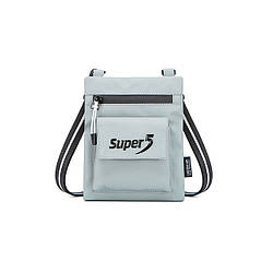 Невелика сумка через плече Super5 K00103, з водовідштовхувальної тканини, 0,5 л Сірий