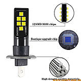 2шт Автолампи H1 12 LED 6000K автолампи світлодіодні автолампи авто лед лампи авто лампа лед світлодіодна, фото 5