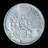 Монета Іспанії 5 песет 1996 р., фото 2