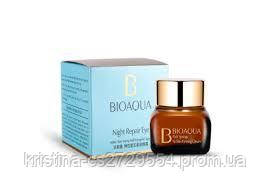 Крем для кожи вокруг глаз Bioaqua Night Repair Eye с маслом каритэ Биоаква