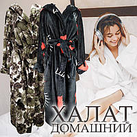 Халат женский на запах с капюшоном из Well Soft, Украина, р 48, цвета в ассортименте, 20029845