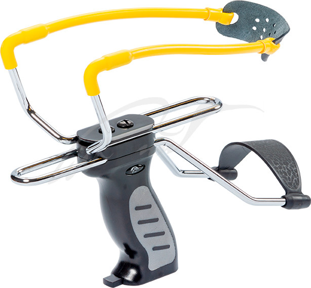 Рогатка Man Kung MK-SL06BK з упором колір  чорний/жовтий