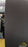 Профнастил двосторонній матовий темно-коричневого кольору RAL 8019, матовий профлист для огорожі та воріт, фото 10