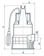 Дренажний насос Насоси+ DSP-550PD напір 7.5 м пропускна здатність 11.5 (куб. м/год), фото 5