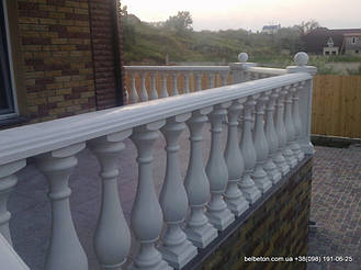 У нас Вы можете заказать балюстраду выполненную по технологии мрамор из бетона. Наши изделия имеют идеальную глянцевую поверхность под мрамор и не нуждаются в покраске и дополнительной обработке.