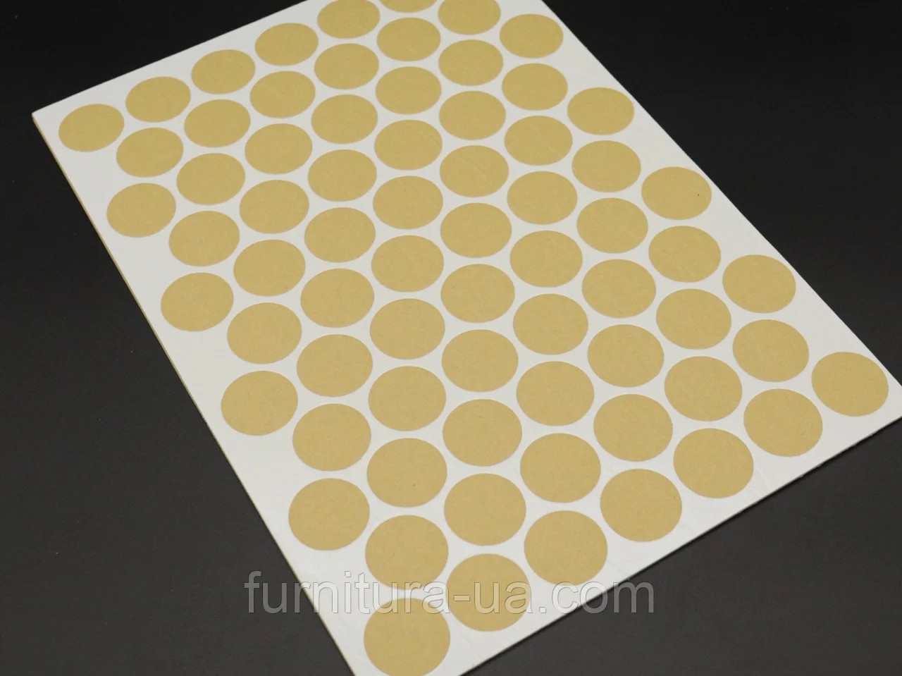 Двостороння липка кріпильна стрічка 56 шт кругла товщина 1.3 мм ширина 36 мм білий, фото 1